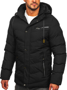 Men's Winter Parka Jacket Black Bolf 5M3135