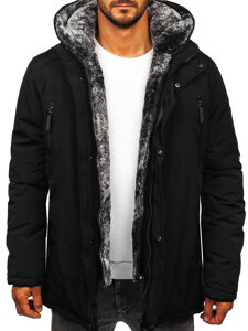 Men’s Winter Parka Jacket Black Bolf 5M3221