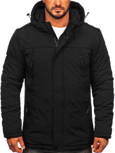 Men's Winter Parka Jacket Black Bolf 5M713