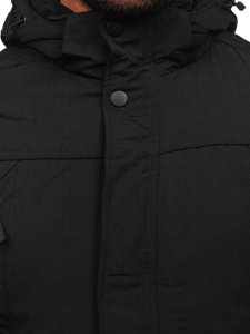 Men's Winter Parka Jacket Black Bolf 5M717