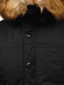 Men's Winter Parka Jacket Black Bolf JK355