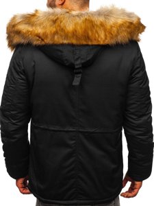 Men's Winter Parka Jacket Black Bolf JK355