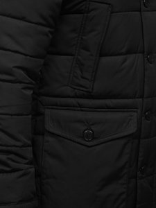 Men's Winter Parka Jacket Black Bolf JK361