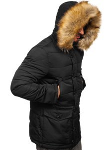 Men's Winter Parka Jacket Black Bolf JK361