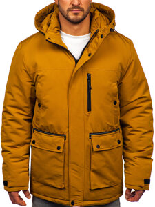 Men’s Winter Parka Jacket Camel Bolf 22M323