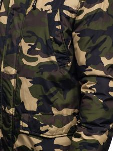 Men's Winter Parka Jacket Camo-Green Bolf 1968