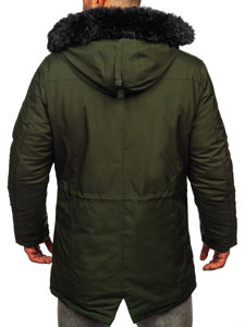 Men's Winter Parka Jacket Green Bolf 1068