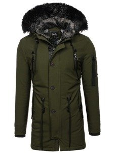 Men's Winter Parka Jacket Green Bolf 1068