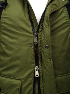 Men's Winter Parka Jacket Green Bolf 1791