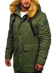 Men's Winter Parka Jacket Green Bolf 1791