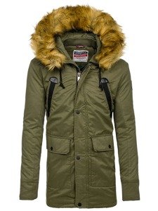 Men's Winter Parka Jacket Green Bolf 1791