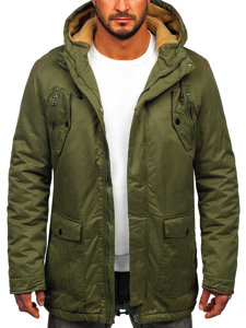 Men's Winter Parka Jacket Green Bolf 1794