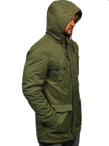 Men's Winter Parka Jacket Green Bolf 1794