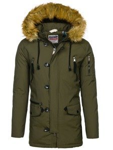 Men's Winter Parka Jacket Green Bolf 1795 