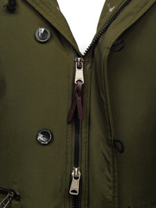 Men's Winter Parka Jacket Green Bolf 1795 