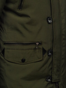 Men's Winter Parka Jacket Green Bolf 1795 