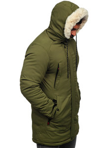 Men's Winter Parka Jacket Green Bolf 22M52