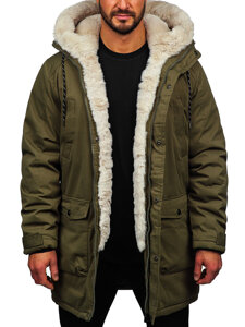 Men's Winter Parka Jacket Khaki Bolf 5M120