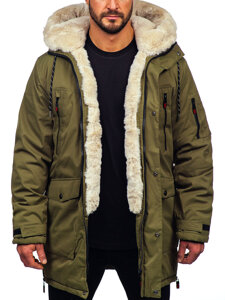 Men's Winter Parka Jacket Khaki Bolf 5M3123