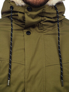 Men's Winter Parka Jacket Khaki Bolf 5M3123