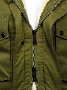 Men's Winter Parka Jacket Khaki Bolf M115