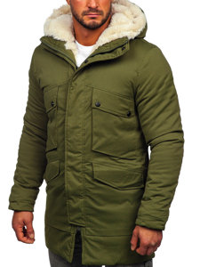 Men's Winter Parka Jacket Khaki Bolf M115