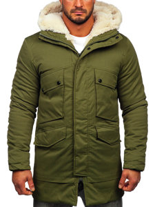 Men's Winter Parka Jacket Khaki Bolf M115