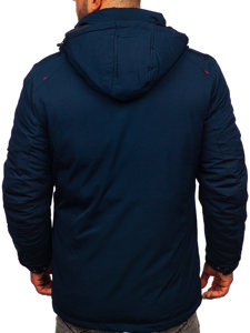 Men's Winter Parka Jacket Navy Blue Bolf 5M717