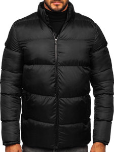 Men's Winter Quilted Jacket Black Bolf 0025