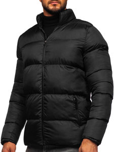 Men's Winter Quilted Jacket Black Bolf 0025