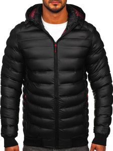 Men's Winter Quilted Jacket Black Bolf 22M325