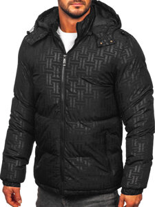 Men’s Winter Quilted Jacket Black Bolf 3B112