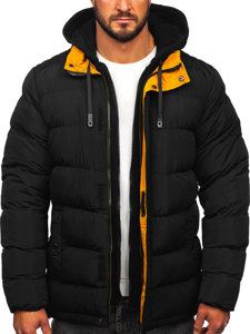 Men's Winter Quilted Jacket Black Bolf 7145