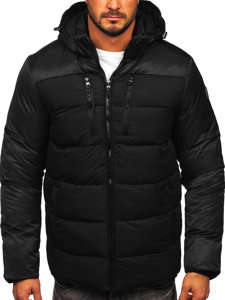 Men's Winter Quilted Jacket Black Bolf AB103