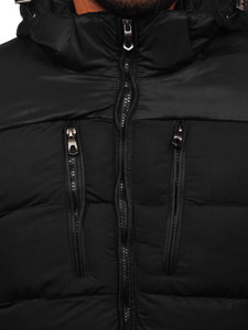 Men's Winter Quilted Jacket Black Bolf AB103