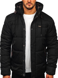 Men's Winter Quilted Jacket Black Bolf EX2123