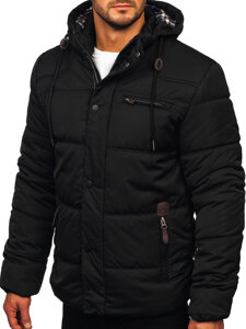 Men's Winter Quilted Jacket Black Bolf EX2123