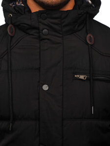 Men's Winter Quilted Jacket Black Bolf EX2123