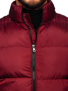 Men's Winter Quilted Jacket Claret Bolf 0025