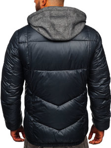 Men's Winter Quilted Jacket Graphite Bolf B2906