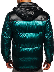 Men's Winter Quilted Jacket Green Bolf 2146