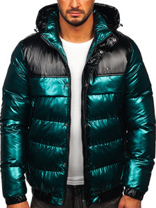 Men's Winter Quilted Jacket Green Bolf 2146