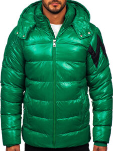 Men's Winter Quilted Jacket Green Bolf 9981