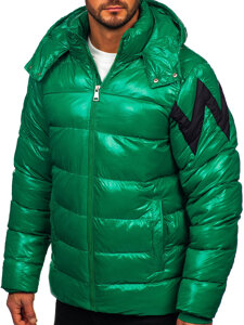 Men's Winter Quilted Jacket Green Bolf 9981