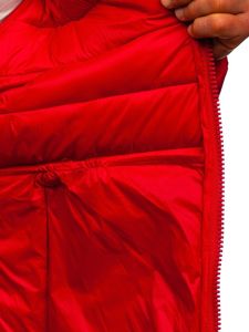 Men's Winter Quilted Jacket Red Bolf 1119