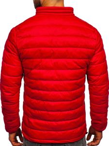 Men's Winter Quilted Jacket Red Bolf 1119