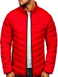 Men's Winter Quilted Jacket Red Bolf 1137