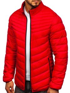 Men's Winter Quilted Jacket Red Bolf 1137