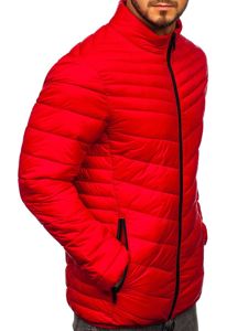 Men's Winter Quilted Jacket Red Bolf 1137