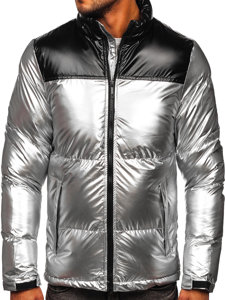 Men's Winter Quilted Jacket Silver Bolf 1188